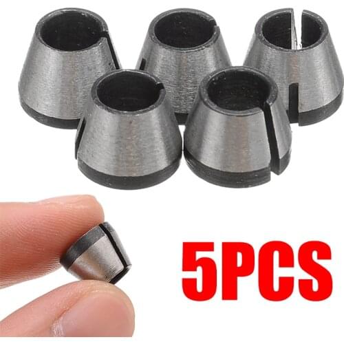 5Pcs 6mm ID Drill Collet Drill Driver Fittings Collet Chuck Drill Collet For 3703/3701 Drill Tool Chuck