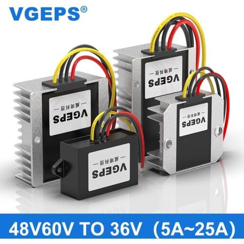 48V60V to 36V DC power converter 48V to 36V step-down module 60V drop 36V automotive transformer