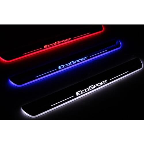 Welcome Pedal Lights For Ford Ecosport 2013 - 2017 2018 2019 Pedal car Door Sill Pathway Lamps led thresholds scuff plates auto