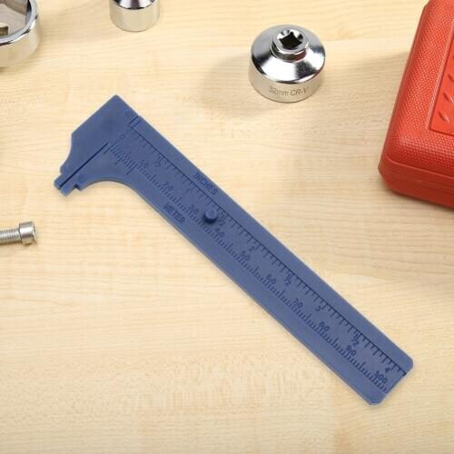 Double Scale Vernier Caliper Buddhist Beads Walnuts Measuring Tools 0-100mm Mini Plastic Caliper for Jewelry Antique