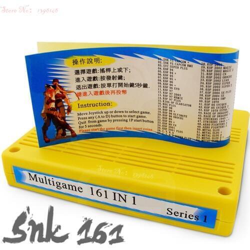 SNK Neo Geo 161 in 1 JAMMA multigame cartridge pcb arcade board SNK Neo Geo MVS SNK Cart
