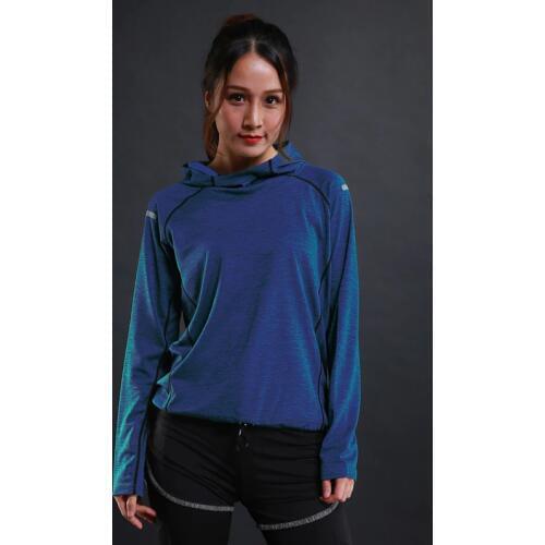 Sports Jacket Ladies Hooded With Reflective Stripe Yoga Running Jacket Women Jacket Activewear Long Sleeved Training Fitness Top