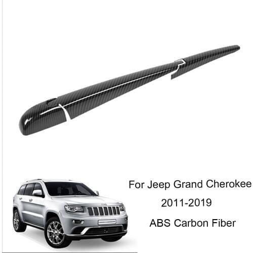 Carbon fiber ABS Rear Window Wiper Cover For Jeep Grand Cherokee 2011-2019 3pcs