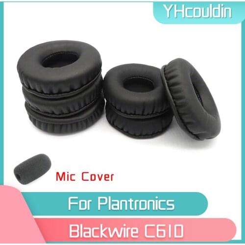 YHcouldin Earpads For Plantronics Blackwire C610 Headphone Accessaries Replacement Wrinkled Leather