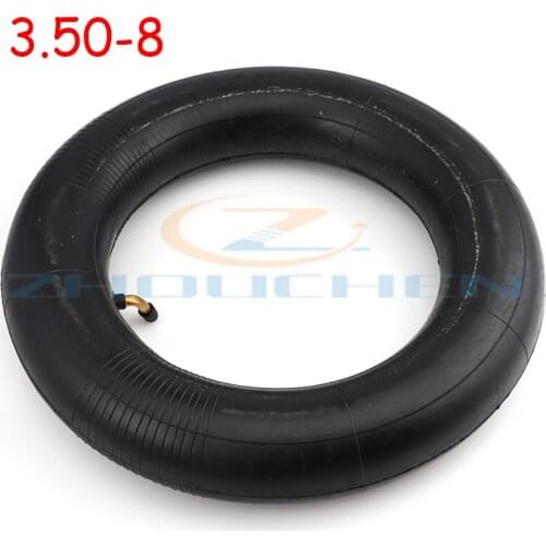 Motorcycle 3.50-8 tire inner tube suitable for electric gasoline scooter curved valve valve 3.50-8 inner tube