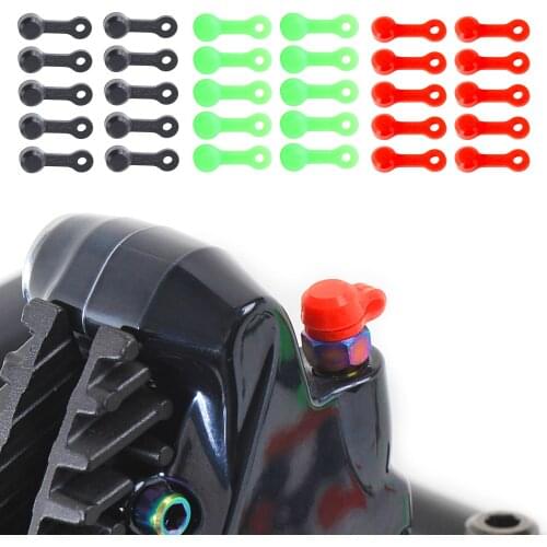 10pcs/set Bike Motorcycle Dust Bleed Nipple Brake Screw s Brake Caliper Cover Motorcycle Valve Rubber Dust