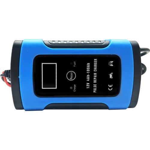 12V 6A Power Car Battery Charger Full Automatic For Lead Acid Battery Charging Auto Motorcycle LCD Display 110v 220v