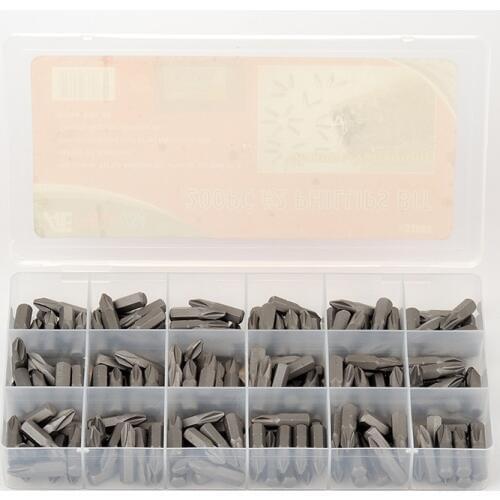 200pcs Phillips Screwdriver Bits 1/4 Inch 6.35mm Hex Shank 25mm Long Chrome Vanadium Steel Tamper Proof PH2 Cross Bits Kit