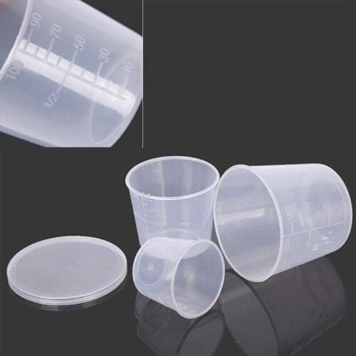 3Pcs/Set Fishing Measuring Cup Fishing Gear Special Measuring Cup for Bait with Scale Fishing Lure Storage Cup 3 Capacity