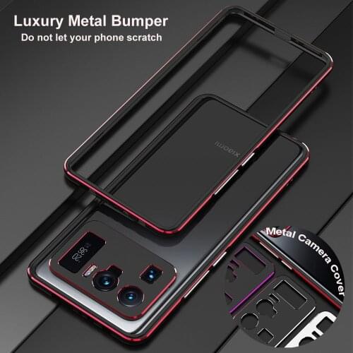 For Xiaomi Mi 11 Ultra Case Original Aluminum Frame Metal Bumper Case For Xiaomi Mi 11 Ultra Cover Mi 11 Ultra Camera Protector