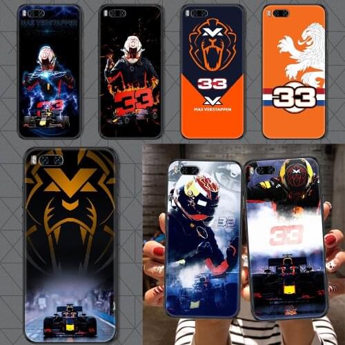 F1 Number 33 Racer Phone case For Xiaomi Mi Max Note 3 A2 A3 8 9 9T 10 Lite Pro Ultra black 3D waterproof soft Etui tpu coque