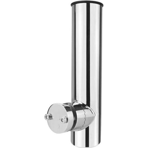 Stainless Steel Fishing Rod Holder Pole Bracket Support Rail Mount with Clamp Bassfishing Sailboat Yacht Marine Hardware