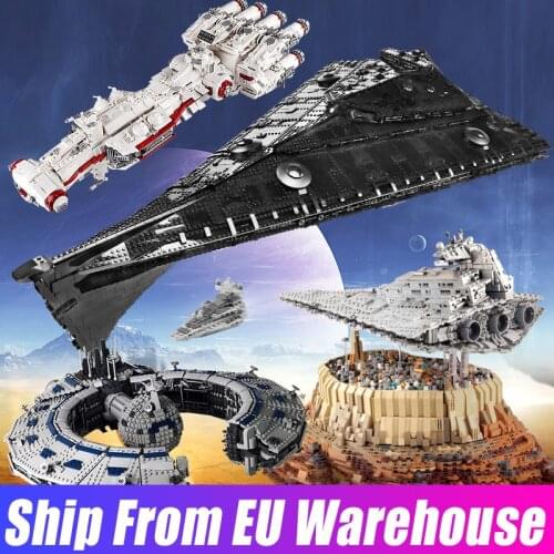 Mould King 13135 21004 Eclipse-Class Dreadnought Star Toys ISD Monarch Star Destroyer Set UCS Executor Building Blocks Kids Gift