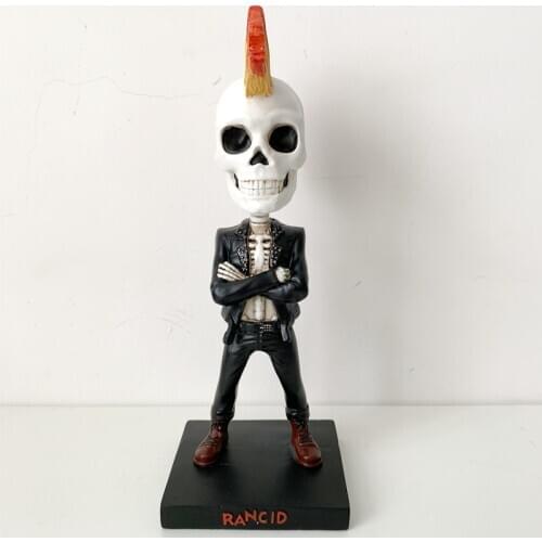 Nodding Punk Band Shake Head Dolls Dashboard Car Decoration Accessories Auto Shaking Head Toy for Automoibles Car-styling