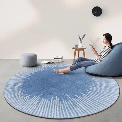 Imitation Cashmere Thicken Round Carpet On The Floor For Living Room Soft Bedroom Mat Fashion Home Sofa Decoration Non-slip Rugs