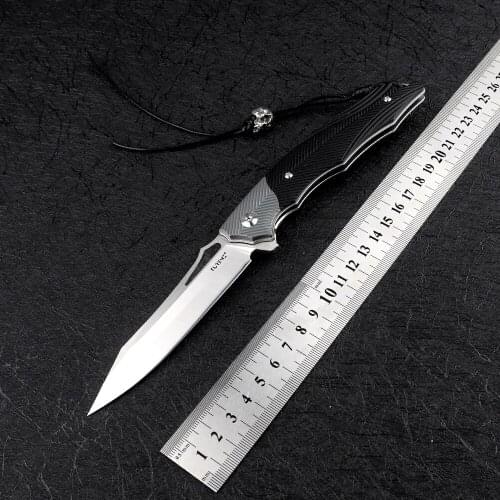 Pocket 14C28N blade G10 handle sharp high hardness outdoor survival kitchen EDC tool hunting self-defense fruit folding knife