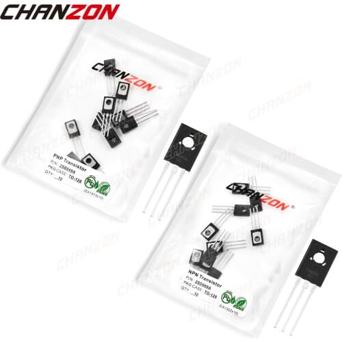 20pcs (10PCS 2SB649A + 10PCS 2SD669A) TO-126 NPN PNP Transistor Kit Bipolar Junction BJT Triode Tube Fets Integrated Circuits