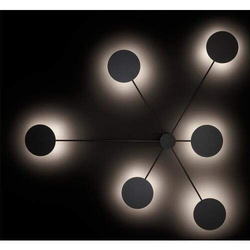 Creative Restaurant led wall lamp Nordic art living room lights atmosphere hallway Simple cafe decoration lights free shipping