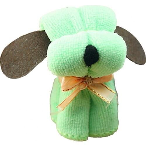 Creative Washing Towel Portable Skin-friendly Gift Wear-resistant Dog Cake Shape Washcloth for Wedding Present Cute Washcloth