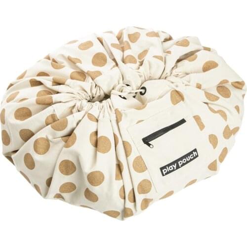 Round Canvas Kids Baby Toys Storage Bag Play Mat Large Organizer Bags Hanging Storage Bags Beach Picnic Mat Rug Blanket 140CM