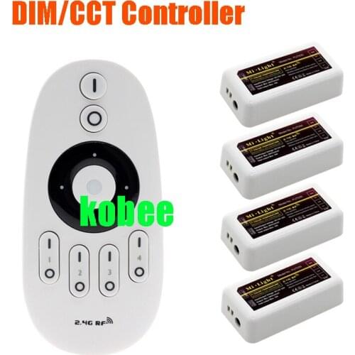 Mi Light IOS Android WiFi Controller / 4-Zone DC12-24V Temperature / Brightness Dimmer CW WW Strip Controller