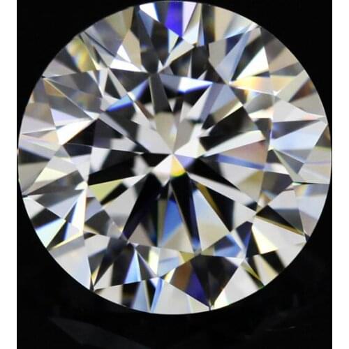 Moissanite 1ct EF Color Round Brilliant Cut Loose Stone Beads 6.5mm VVS1 Excellent Cut Grade Test Positive Lab Diamond Gemstones