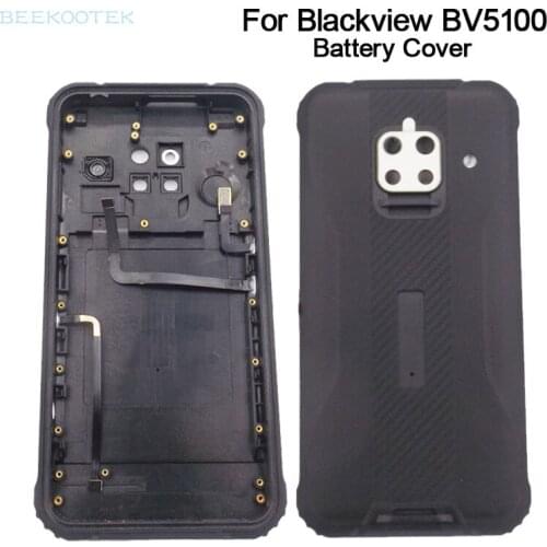 New For Blackview BV5100 Battery Cover Back Cover Replacement Accessories with Fingerprint Button Cable And Power Volume Cable