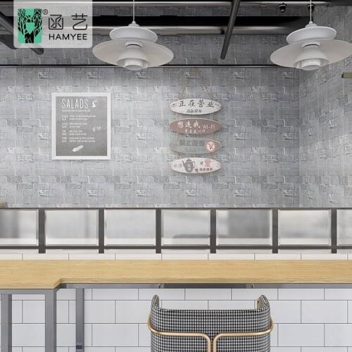 3d brick pattern wallpaper TV background living room bedroom wall decoration self-adhesive waterproof wallpaper home decoration