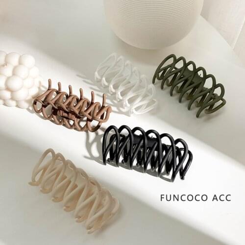 Ruoshui Woman Matte Vintage Hair Claws Women Hairpins Women Hair Accessories Hair Clips Ladies Barrettes Hairgrip Hairband