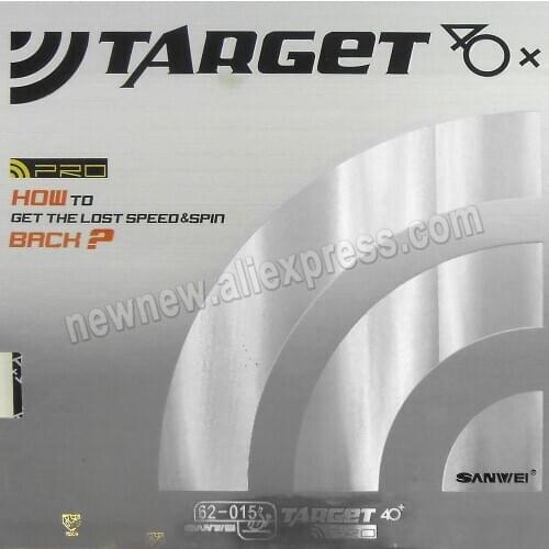 Sanwei TARGET Europe 40+ (National 40+) FX Table Tennis Rubber for Plastic Balls with Sponge Ping Pong Rubber