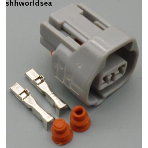 Shhworldsea 2 Pin 2.2m female Auto Oil nozzle plug Car waterproof electrical connector socket 6189-0249 for Toyota,Honda Nissan