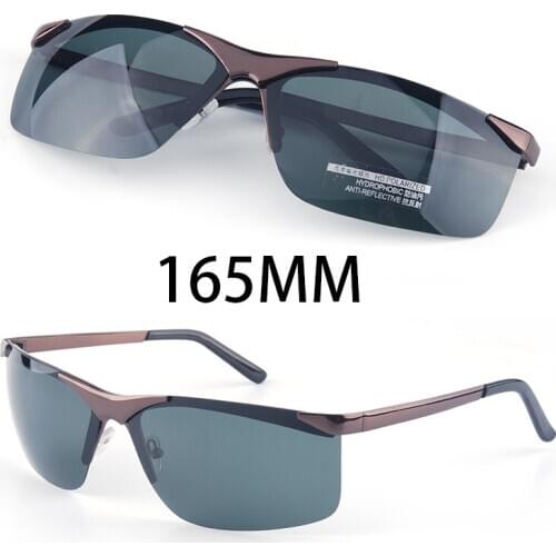 Vazrobe Oversized Sunglasses Men Polarized Rimless Sun Glasses for Male Wide Head Big Frame Driving Sports Style