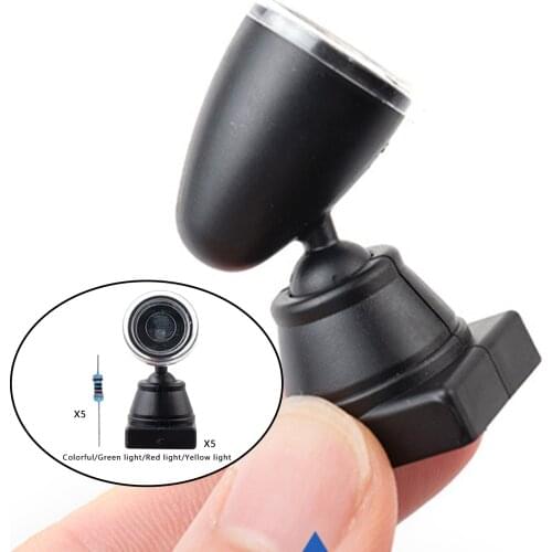 5PCS Train Signal Light Model Railroad HO Scale 1:87 Model Traffic Light Signals Light Train Signals Light Traffic Signal Light