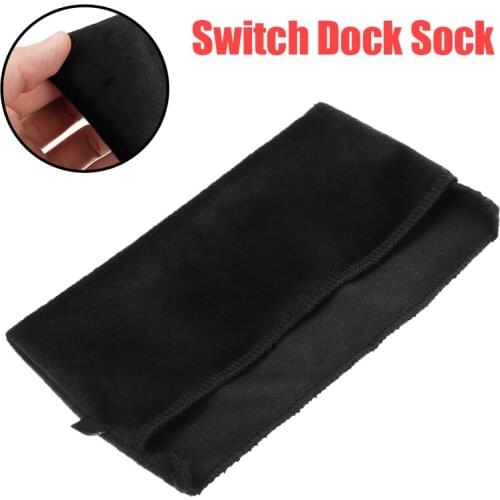 1pc Black Game Console Charging Stand Protective Cover Soft Dock Cover Screen Protector Sleeve For Nintend Switch