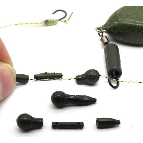 20PCS Carp Fishing Advanced Adjuster Stoppers Carp Fishing Line Stop Bead For Method Feeder Carp Fishing Tackle In Line Stopper