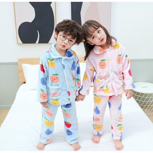 2020 Children Clothes Sleepwear kid homewear Cartoon Print Casual Tops+pants Pajamas 2pcs Sets Baby Boy Girl Pajamas KL9