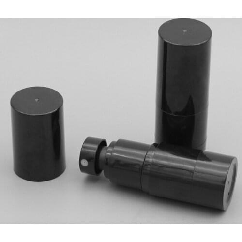 30pcs 15ML Black Empty Airless Pump Lotion Bottles, 15g Cosmetic Cream Vacuum Containers,Travel Cream Pump Plastic Bottle