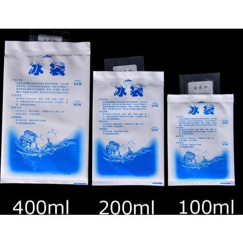 5pcs/lot Food Ice Bag Insulated Dry Cold Ice Pack Reusable Gel Ice Bag Gel Cooler Bag For Food Fresh