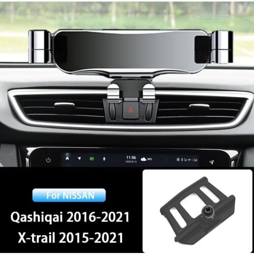 Car Mobile Phone Holder For Nissan X-Trail T32 Qashqai J11 2014-2021 Air Vent Stand GPS Gravity Navigation Bracket Accessories