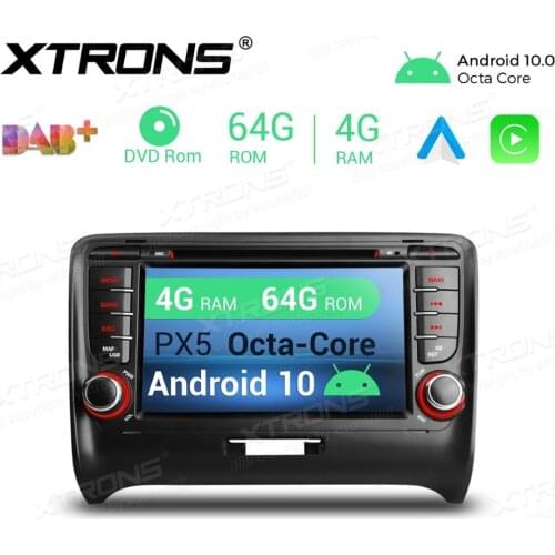 7" Android 10.0 4G+64G Car DVD Multimedia GPS Radio System Player for Audi TT MK2 (8J) 2006-2014 with Split Screen Mode Support