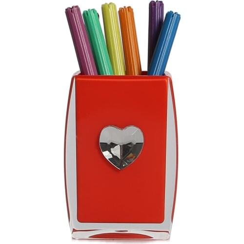 71640HX-0002K SIA Pen Holder Heart Model Office Gadget 6x6x10cm 300ml
