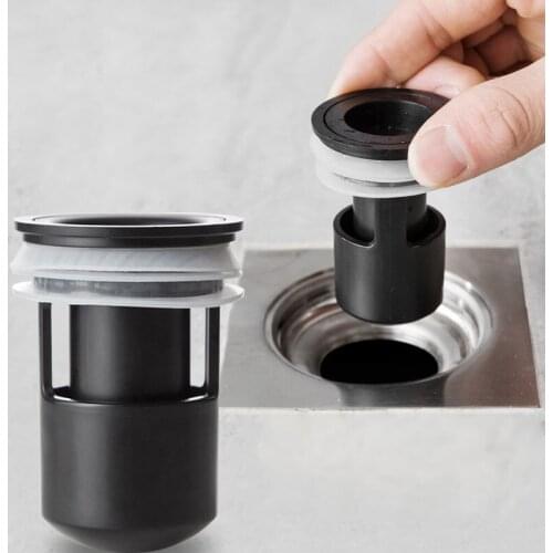 Deodorant Floor Drain Core Bathroom Shower Strainer Plug Trap Siphon Kitchen Sink Seal Drainer Insect Prevention Plastic Core