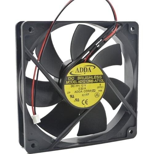 FOR ADDA AD1212MB-A71GL 120*120*25mm 12cm 129mm 2,050rpm 80.5CFM chassis mute power dedicated cooling fan