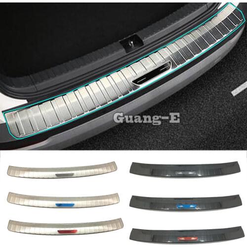 For Skoda Karoq 2017 2018 2019 2020 Car Stainless Steel Back Rear Pedal Door Scuff Plate Frame Outside Threshold Trunk 1pcs