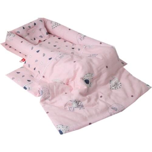 2021 double-layer yarn cotton bed baby crib bed pressure-proof multifunctional baby newborn bionic mattress portable bassinet