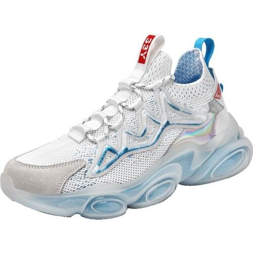 Breathable Fashion Sneakers Mens Low-cut Non-slip Leisure Light Walking Large Size Mens White Mesh Shoes Mens Shoes 2021