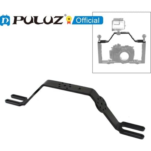 PULUZ Diving Tray Stabilizer Rig Aluminium Alloy Dual Handle Grip Handheld Expansion Mount System