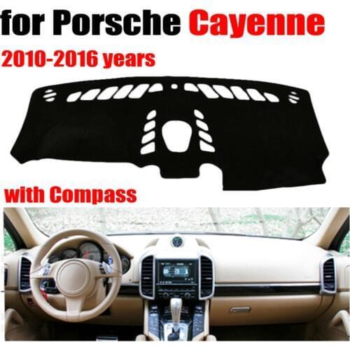 Car dashboard cover mat for Porsche Cayenne with Compass 2010-2016 Left hand drive dashmat pad dash covers auto accessories