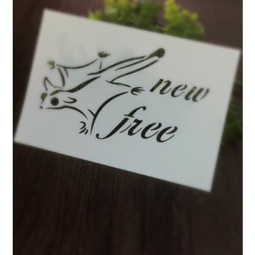 Flying Mouse free Scrapbooking tool card DIY album masking spray painted template drawing stencils laser cut template KW7072311