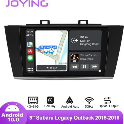 Joying Radio Tape Recorder 1 din Android Car Stereo 9” Car Intelligent System GPS Navigation For Subaru Legacy Outback 2015-2018